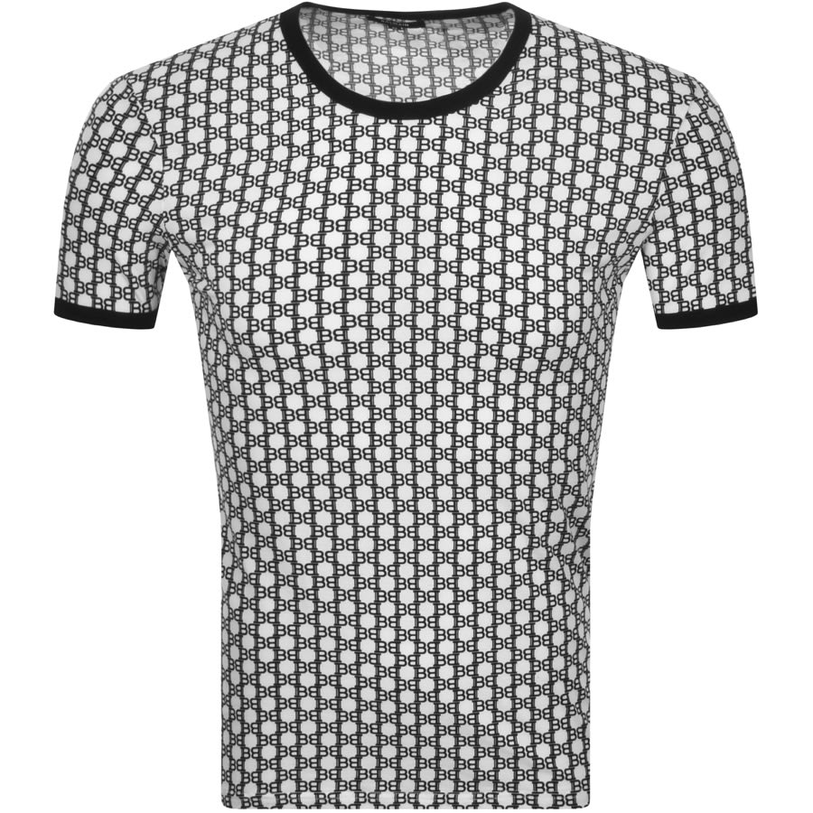 Alternative Image for ProductBalmain Allover Logo T Shirt White1